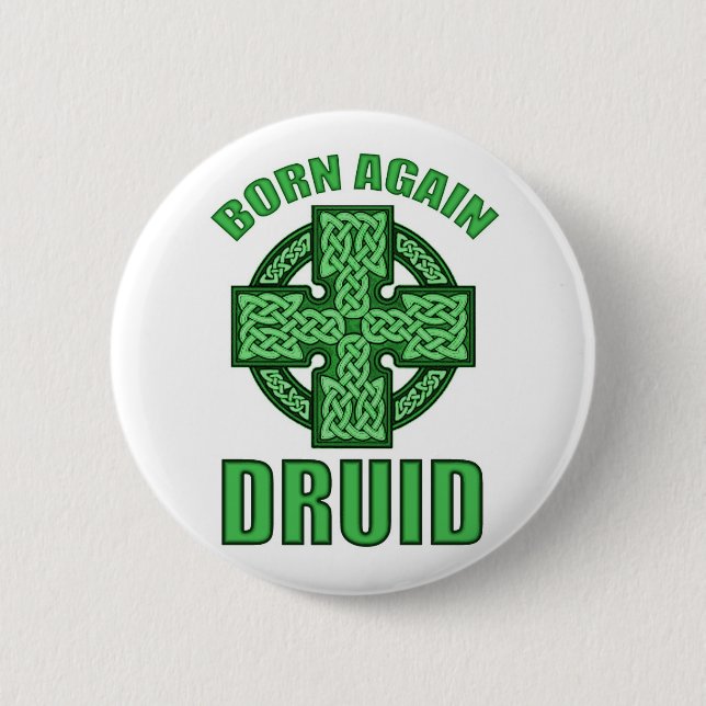 Geborener wieder Druide Button (Vorderseite)