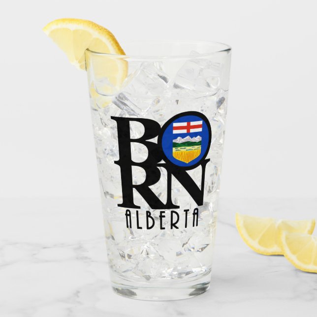 GEBORENES Alberta Kanada Glas (Vorderseite Ice)