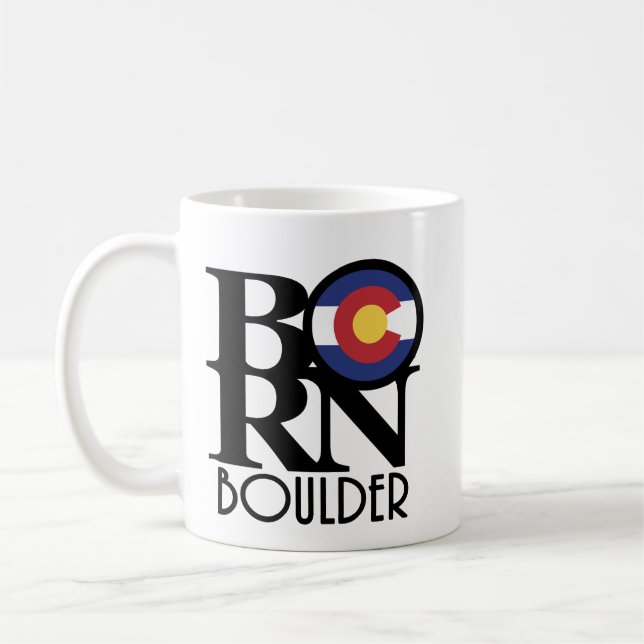 GEBORENES Boulder Colorado 11oz Kaffeetasse (Links)