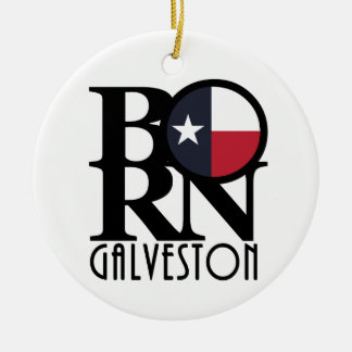GEBORENES Galveston Texas Keramik Ornament