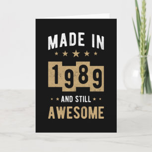 Geborenes Geburtstagsgeschenk von 1989 Phantastisc Karte