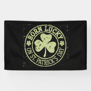 Geborenes Glück am St. Patrick's Day Banner