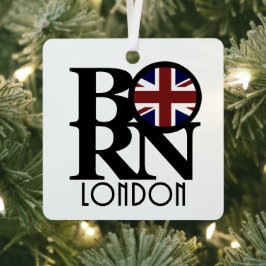 GEBORENES London Ornament Aus Metall