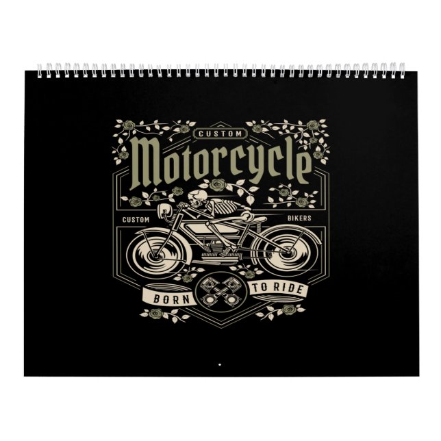geborenes Motorrad Kalender (Titelbild)