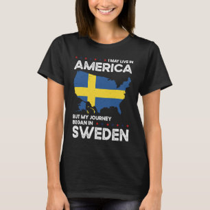Geborenes Schweden USA Staatsbürgerschaft T-Shirt