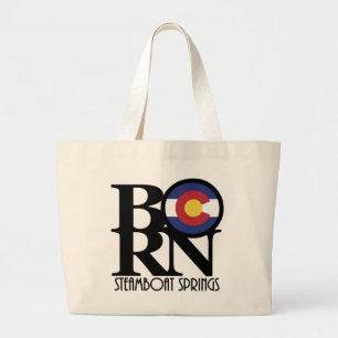 GEBORENES Steamboat Springs Colorado Jumbo Stoffbeutel