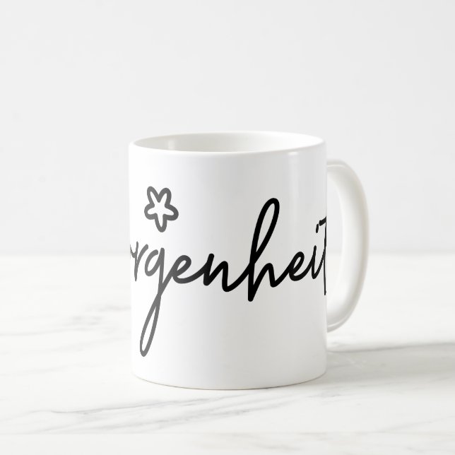 Geborgenheit, deutsches Wort, Sicherheit Kaffeetasse (VorderseiteRechts)