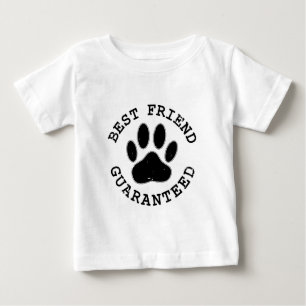 Geboten Hund Paw Bester Freund garantiert Baby T-shirt