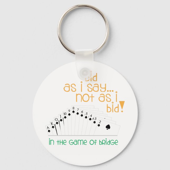 Geboten, wie ich sage schlüsselanhänger (Vorderseite)