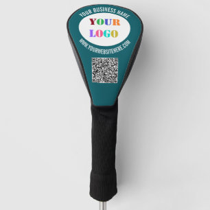 Gebrandeter Logo-Text und QR-Code-Golfkopfabdeckun Golf Headcover