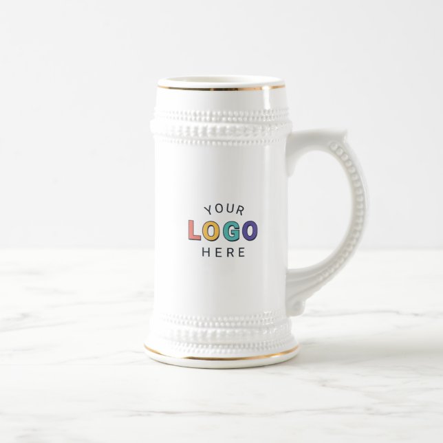 Gebrandeter Stein mit Ihrem Logo Bierglas (Rechts)