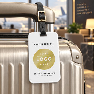 Gebrandetes Weißes Geschäft Logo Reise Gepäckanhänger