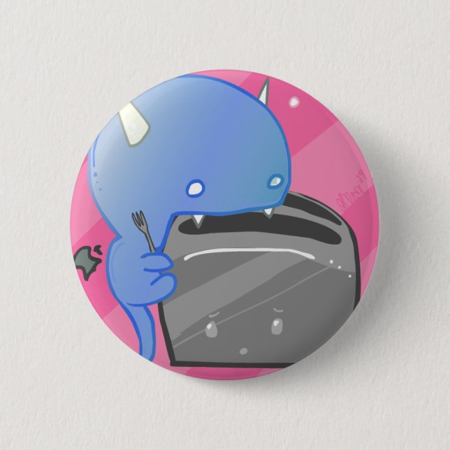 Gebrannter Toast Button (Vorderseite)