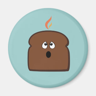 Gebrannter Toast Magnet