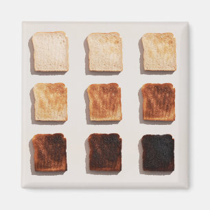 Gebrannter Toast Magnet