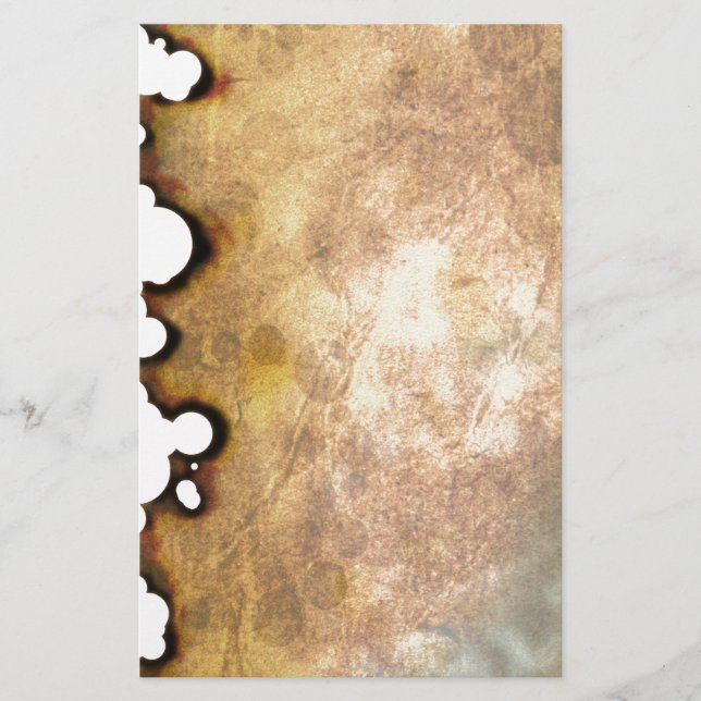 Gebranntes Pergament II Briefpapier (Vorderseite)