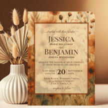 Gebranntes Siena Boho Chic Wildblumen Stilvolle Ho