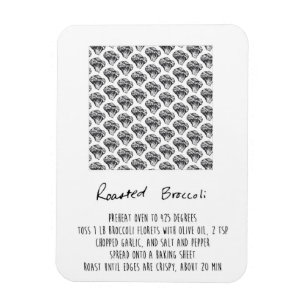 Gebratener Brokkoli-Rezept-Magnet Magnet