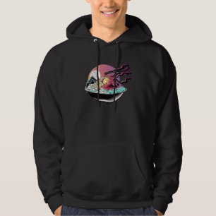 Gebratener Reis Synthwave 80er Retrowave Ästhetik Hoodie