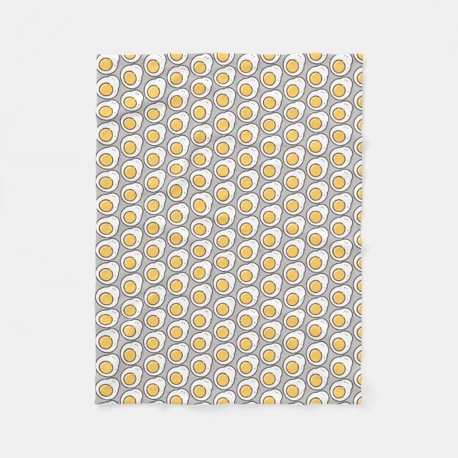 gebratenes Ei Fleecedecke (Vorderseite)