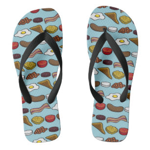 Gebratenes Frühstück Flip Flops