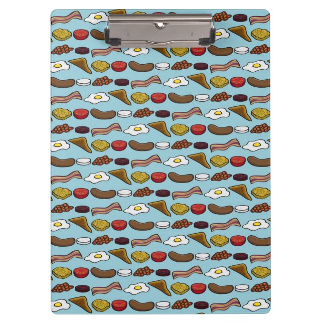 Gebratenes Frühstück Klemmbrett (Vorderseite)