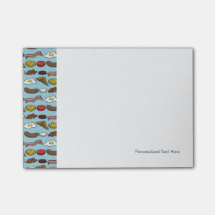 Gebratenes Frühstück Post-it Klebezettel