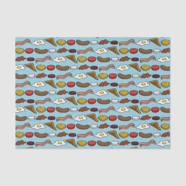 Gebratenes Frühstück Seidenpapier (Vorderseite)