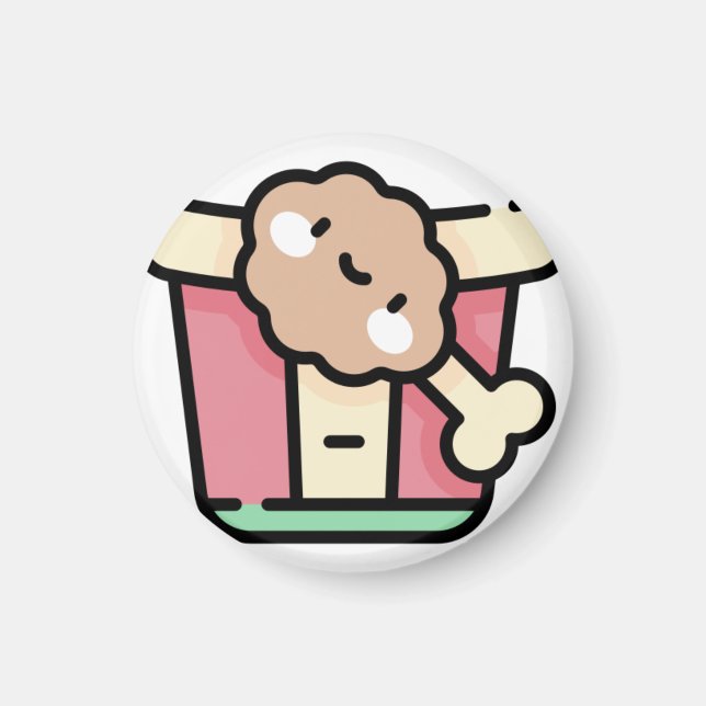 gebratenes Huhn Magnet (Vorne)