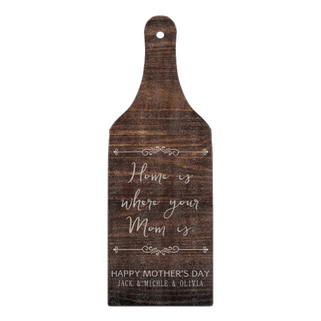 Gebräuchliche Geschenke von Kindern am Muttertag N Schneidebrett (Vorderseite)