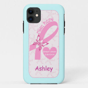 Gebräuchlicher Brust-Überlebende von Pink Ribbon iPhone 11 Hülle