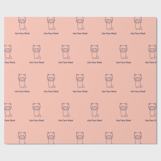 GEBRAUCHS-MASCHINE KITTEN-Wrapper Geschenkpapier (Flach)