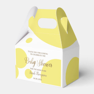 Gebraucht gelbe und weiße Babydusche Gefälligkeits Geschenkschachtel