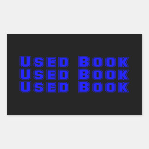 Gebrauchte Buchaufkleber