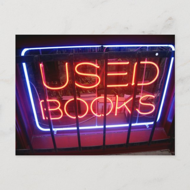 Gebrauchte Bücher Postkarte (Vorderseite)