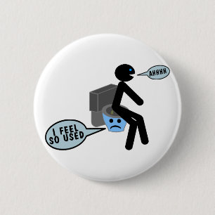 Gebrauchte Toilette Button