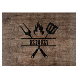 Gebrauchtes Holz Grillmaster-Küchengerät Schneidebrett