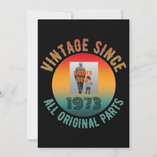 GEBRAUCHTGEBURTSTAG VINTAGE SEIT ALLEN ORIGINALTEI EINLADUNG
