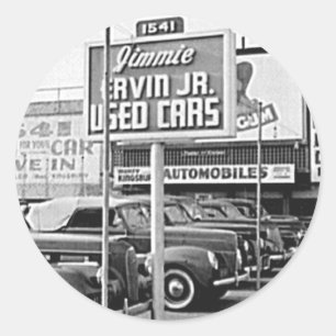 Gebrauchtwagen-Los Vintage Hollywood Kalifornien Runder Aufkleber