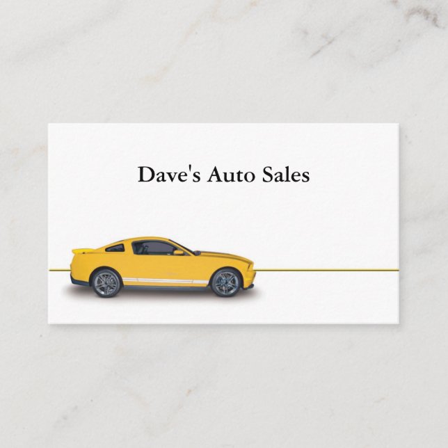 Gebrauchtwagenhändler Visitenkarte (Vorderseite)