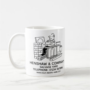 Gebrauchtwarenhof-Geschäft Werbe-Kaffeetasse Kaffeetasse