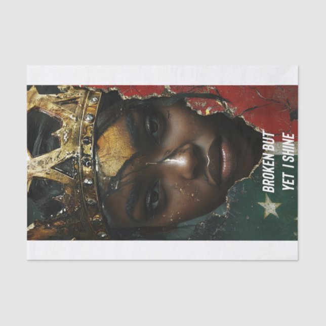 gebrochen, aber dennoch Shine Seidenpapier (Vorderseite)