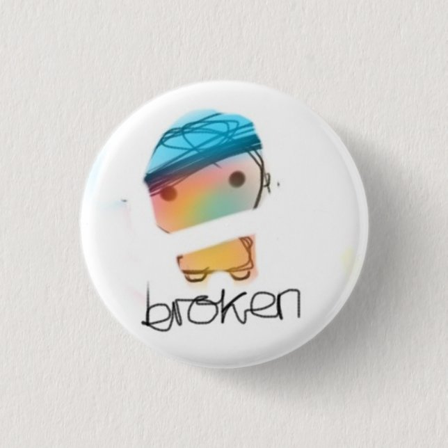 gebrochen button (Vorderseite)