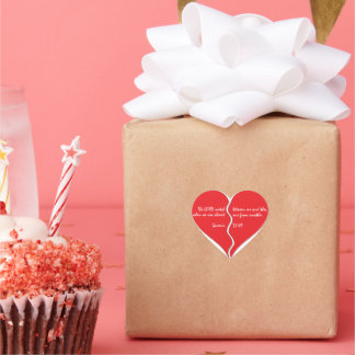 gebrochen Herz-Aufkleber