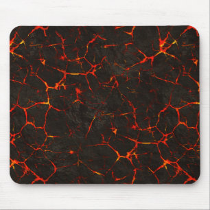 Gebrochene flüssige Grundfelsen-Vulkan-Lava Mousepad
