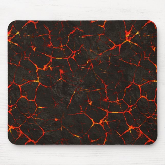 Gebrochene flüssige Grundfelsen-Vulkan-Lava Mousepad (Vorne)