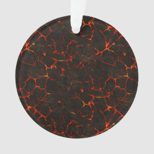 Gebrochene flüssige Grundfelsen-Vulkan-Lava Ornament