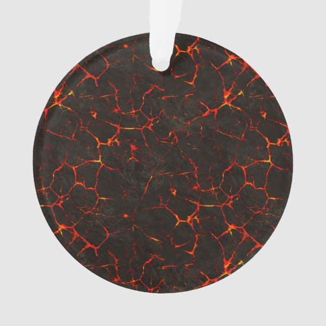 Gebrochene flüssige Grundfelsen-Vulkan-Lava Ornament (Vorderseite)