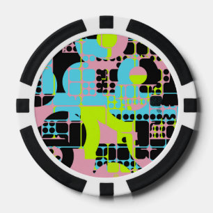 Gebrochene Formen abstraktes Design Pokerchips