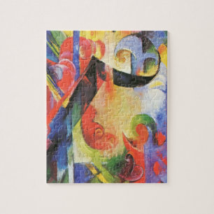 Gebrochene Formen von Franz Marc, Vintage Abstrakt Puzzle